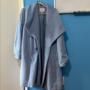 Cole Haan Blue Trench Coat Elegant Design